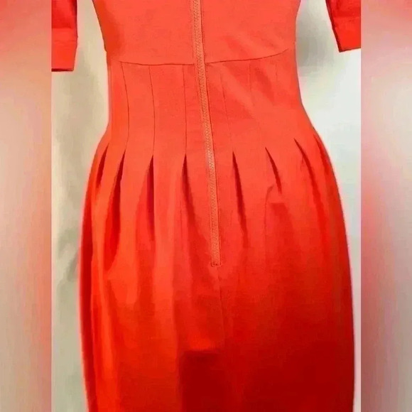 PINK TARTAN Red A-line Fitted Dress (Size  M/M) - Picture 4 of 10